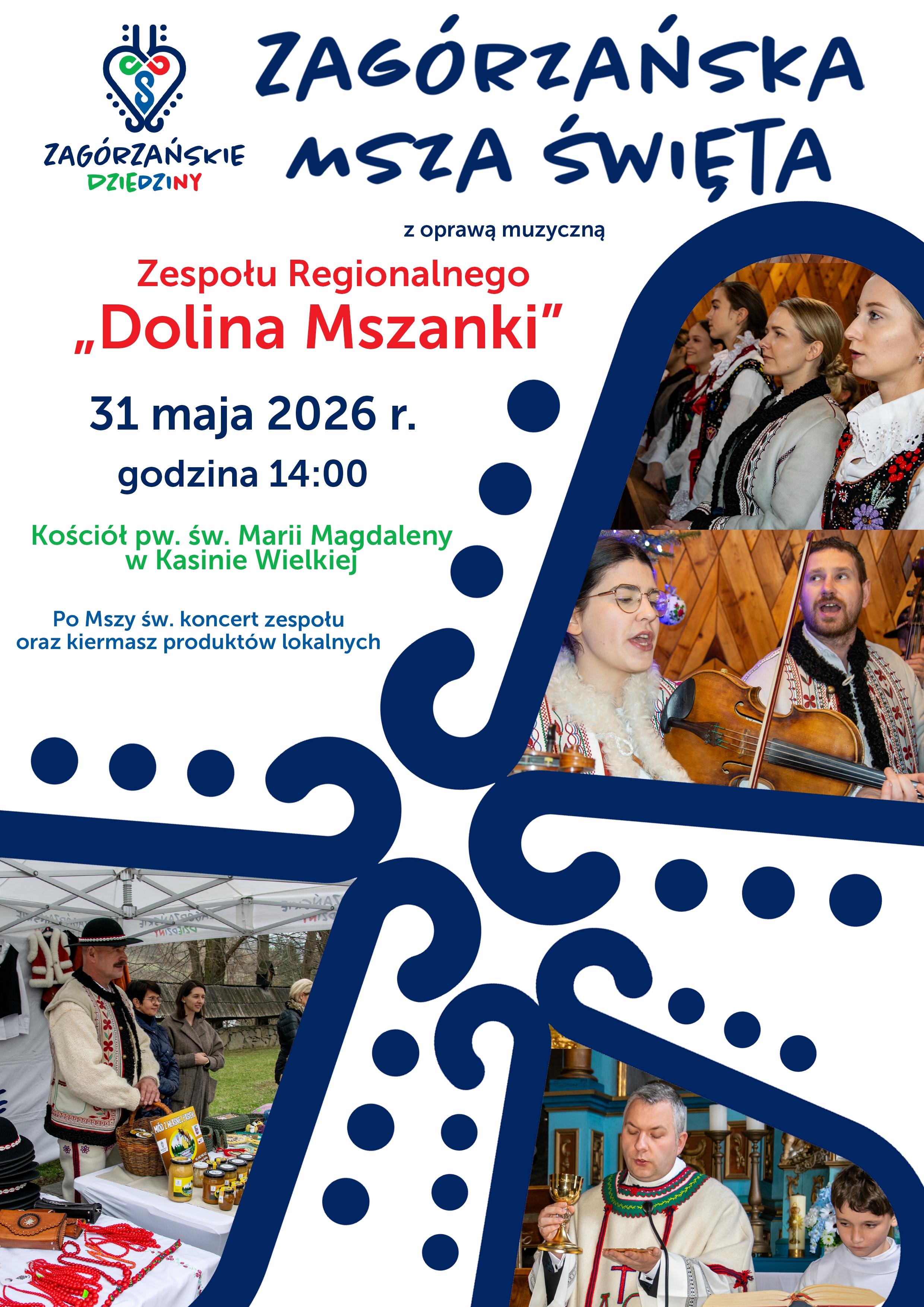 miniaturka dla wpisu o tytule: Zagórzańska Msza św. z oprawą muzyczną Zespołu Regionalnego DOLINA MSZANKI